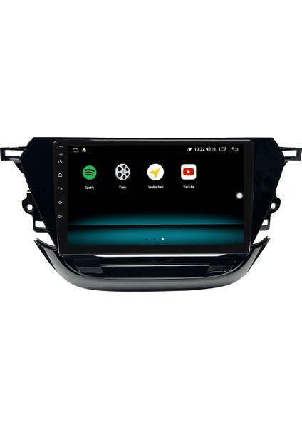 Opel Corsa F Android 10 Carplay Özellikli Navigasyon Multimedya Ekran 2gb Ram + 32GB HDD