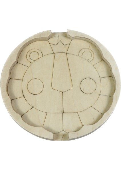 Waldorf Aslan Puzzle Eğitici Ahşap Oyuncak