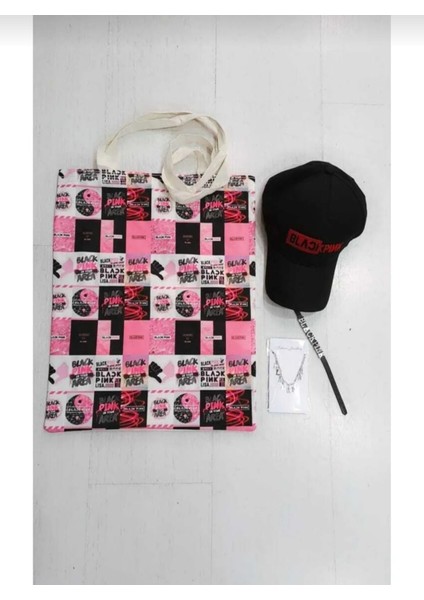 Blackpink Bez Çanta Şapka Kolye Bileklik