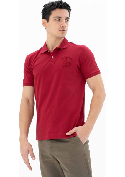 Erkek Baskılı Regular Fit % 95 Pamuklu %5 Likralı Polo Yaka T-Shirt Y25374302701 indirimleri