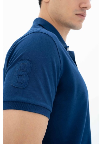Erkek Baskılı Regular Fit % 95 Pamuklu %5 Likralı Polo Yaka T-Shirt Y25374302701 indirimleri
