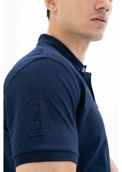 Erkek Baskılı Regular Fit % 95 Pamuklu %5 Likralı Polo Yaka T-Shirt Y25374302701 indirimleri