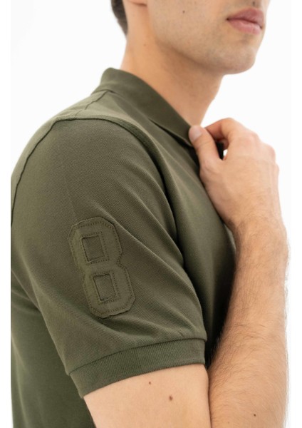 Erkek Baskılı Regular Fit % 95 Pamuklu %5 Likralı Polo Yaka T-Shirt Y25374302701 indirimleri