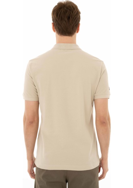 Erkek Baskılı Regular Fit % 95 Pamuklu %5 Likralı Polo Yaka T-Shirt Y25374306201