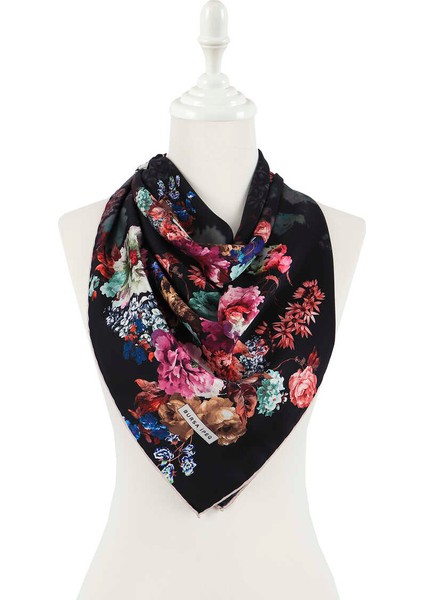 Siyah Begonya Desen Ipeksi Eşarp fiyatları