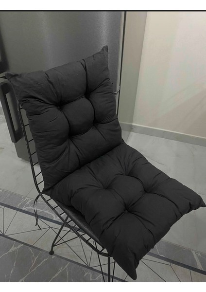 Siyah Kare Sandalye Minderi 40 x 40 cm Siyah fırsatları