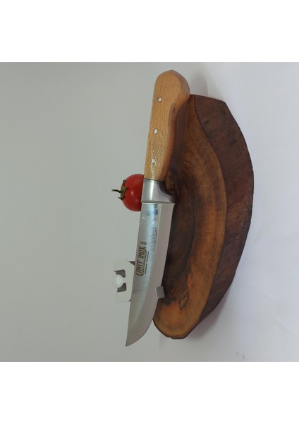 31 Cm Bilezikli Et Bıçağı 3-No Kasap Bıçağı El Yapımı Paslanmaz Dövme Çelikten Özel Imalat Ahşap Saplı Kurban Bıçağı