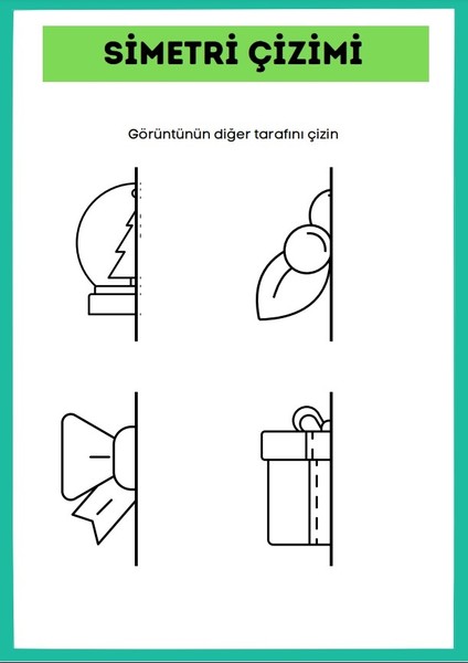 Enine Boyuna Eğitim Çocuklar Için Simetri Uygulamaları Kitap Seti fiyatları