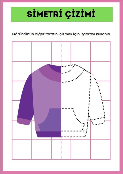 Enine Boyuna Eğitim Çocuklar Için Simetri Uygulamaları Kitap Seti fırsatları