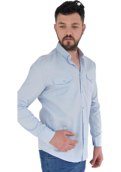 Erkek Spor Gömlek Silim Fit 9957 BGL-ST02724