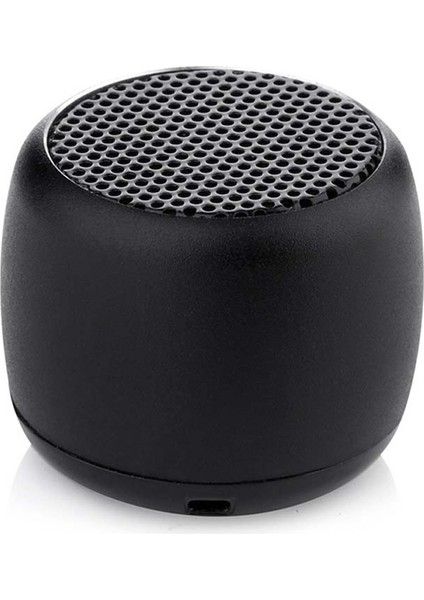 Mini Bluetooth Siyah Hoparlör Taşınabilir Yüksek Sesli Şarjlı Hoparlör