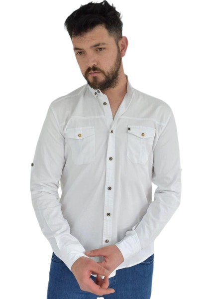Erkek Spor Gömlek Silim Fit 9714 BGL-ST02723