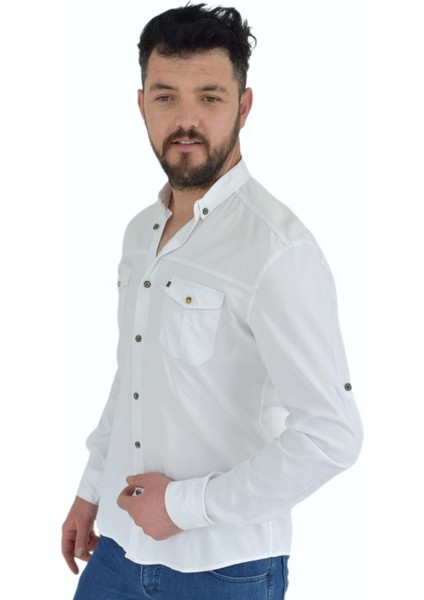 Erkek Spor Gömlek Silim Fit 9714 BGL-ST02723