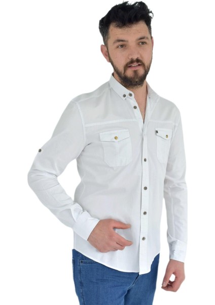 Erkek Spor Gömlek Silim Fit 9714 BGL-ST02723