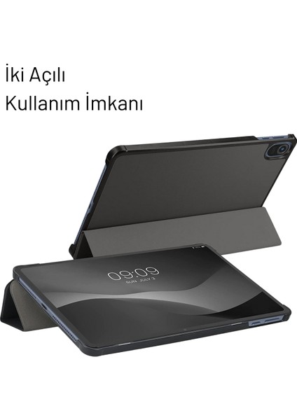 Honor Pad 8 Uyumlu Akıllı Kılıf Pu Deri Standlı Tablet Kılıfı