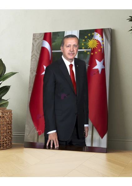 Morfil Sanat Atölyesi Recep Tayyip Erdoğan Başkan Erdoğan Rte Kanvas Tablo (7 Farklı Ölçü)