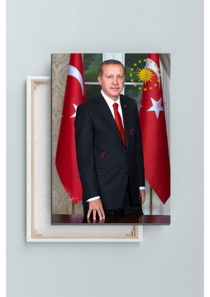 Recep Tayyip Erdoğan Başkan Erdoğan Rte Kanvas Tablo (7 Farklı Ölçü)