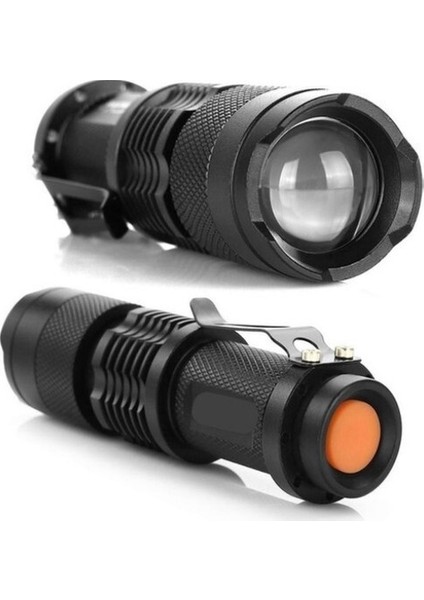 Go İthalat Şarjlı Mini LED El Feneri Cree LED 2300 Lumens