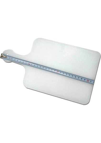 Sağlıklı Özel Plastikten Üretim Saplı Kesim Panosu 32x17cm Kaydırmayan Tırtıklı Yüzeye Kesme Tahtası