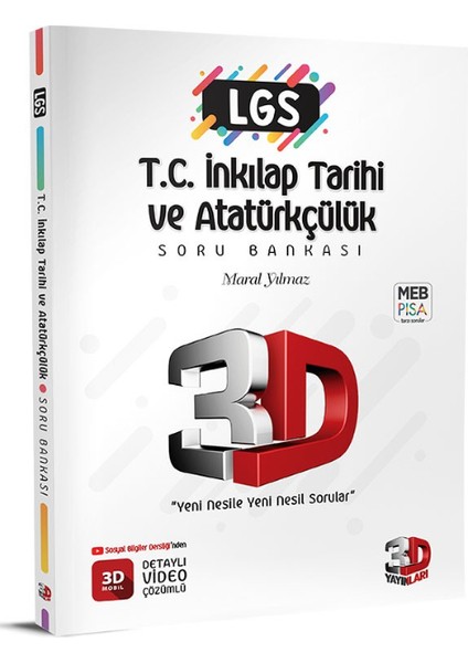 3D Yayınları LGS İnkılap Tarihi Soru Bankası