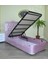 Baza Başlık Tay Tüy Pembe Silinebilir Kumaş Model Kapitone Metal Fırın Boya 90*190 El Yapım 1