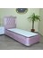 Baza Başlık Tay Tüy Pembe Silinebilir Kumaş Model Kapitone Metal Fırın Boya 90*190 El Yapım 2