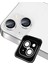 Apple iPhone 13 Mini Alüminyum Alaşım Safir Temperli Cam Kamera Lens Koruyucu - Gümüş 1