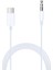 Xiaomi / Huawei / Oppo Uyumlu Type-C To 3.5mm Aux Kablosu Dönüştürücü 1 Metre Beyaz 2