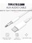 Xiaomi / Huawei / Oppo Uyumlu Type-C To 3.5mm Aux Kablosu Dönüştürücü 1 Metre Beyaz 3