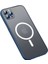 Apple iPhone 13 Pro Max Kılıf Mokka Tacsafe Lens Korumalı Hassa Tuş Mat Yüzey Lacivert 1