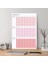 Tarihsiz Üç Aylık Duvar Takvimi, 90 Günlük Plan, Duvar Planlayıcı, Pembe Renk - 50X70 cm 1