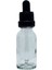 Şeffaf Cam Şişe 50 Adet x 20 ml Cam Damlalıklı Siyah Kapaklı 1