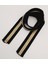 4 cm Siyah Renk Simli Polyester Kolon 1 Metre 3