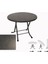 Klasik Katlanır Werzalit Yuvarlak Tabla Masa 70CM - Grey Marble 1