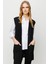 Kadın Arkası Desenli Araboy Triko Yelek Siyah 4
