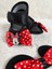 Masal Baby Kids Kız Bebek Minnie Mouse Patik  Mickey Mouse Bandanalı Siyah Patik  Yeni Doğan Bebek Hediyelik 2