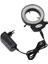 LED Ring Light Halka LED Stereo Mikroskoplar Için 144 LED Ampullü Ayarlanabilir Siyah 1