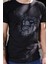 Basic Erkek Siyah Kirli Yaka Özel Tasarım Baskılı T-Shirt 2