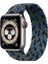 Solo Loop Örgü Kordon, Apple Watch Series SE/10/9/8/7/6/5/4/3/Ultra Uyumlu 49mm-46mm-45mm-44mm-42mm, Medium, Blue Mix 1