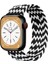 Solo Loop Örgü Kordon, Apple Watch Series SE/11/10/9/8/7/6/5/Ultra Uyumlu 49mm-46mm-45mm-44mm, Small, Siyah Dalga 1