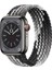 Solo Loop Örgü Kordon, Apple Watch Series SE/10/9/8/7/6/5/4/3/Ultra Uyumlu 49mm-46mm-45mm-44mm-42mm, Medium, Gradyan Siyah 1