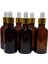 60 Adet 50 ml Damlalıklı Amber Cam Şişe Metal Altın Renk Yüzüklü Beyaz 1