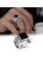 Black Onyx Stone Taşlı 925 Ayar Gümüş Erkek Yüzük 1