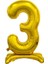 Ayakta Durabilen Gold 3 Rakam Folyo Balon 1