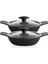2 Li Kapaklı Güveç Set 20,22 Cm Gri 1
