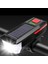 Solar Enerjili USB ile Şarj Edilebilir Ledli Bisiklet Feneri Kornalı ve Su Geçirmez Far (3791) 5