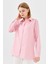 Kadın Koton Uzun Gömlek Pudra 2
