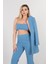 Bebe Mavi Crop Pantolon Ceket Üçlü Takım 0106308.449 4