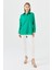Kadın Koton Uzun Gömlek Yeşil 3
