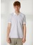 Polo Yaka Beyaz Erkek T-Shirt 232 Lcm 242036 Newbernard Beyaz 4
